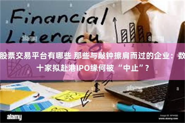 股票交易平台有哪些 那些与敲钟擦肩而过的企业：数十家拟赴港IPO缘何被 “中止”?