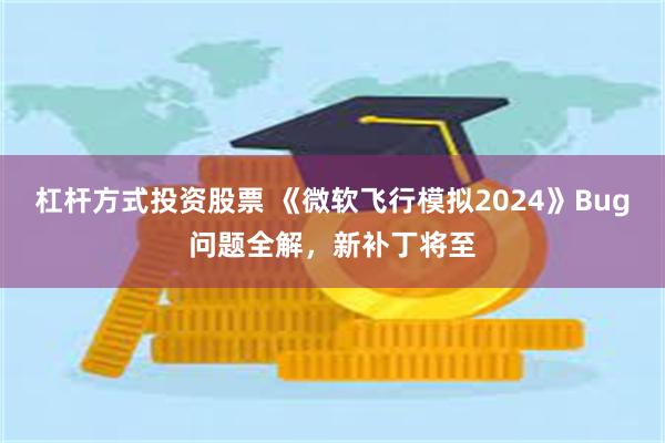 杠杆方式投资股票 《微软飞行模拟2024》Bug问题全解，新补丁将至